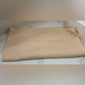 Ivory polyester scarf. 65”x35”. Brand New